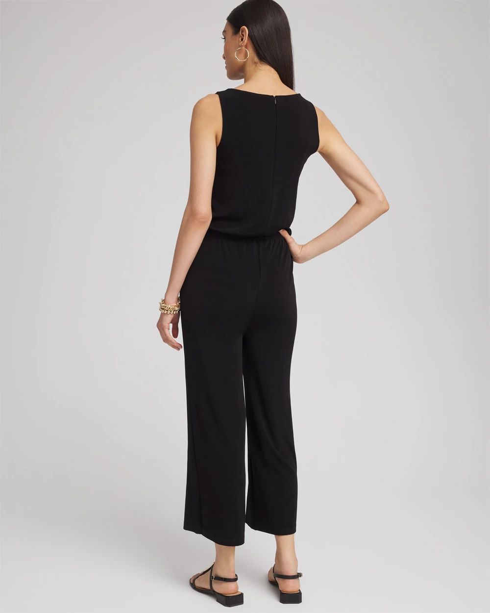 Petite Travelers™ Tie Waist Jumpsuit | Chico's